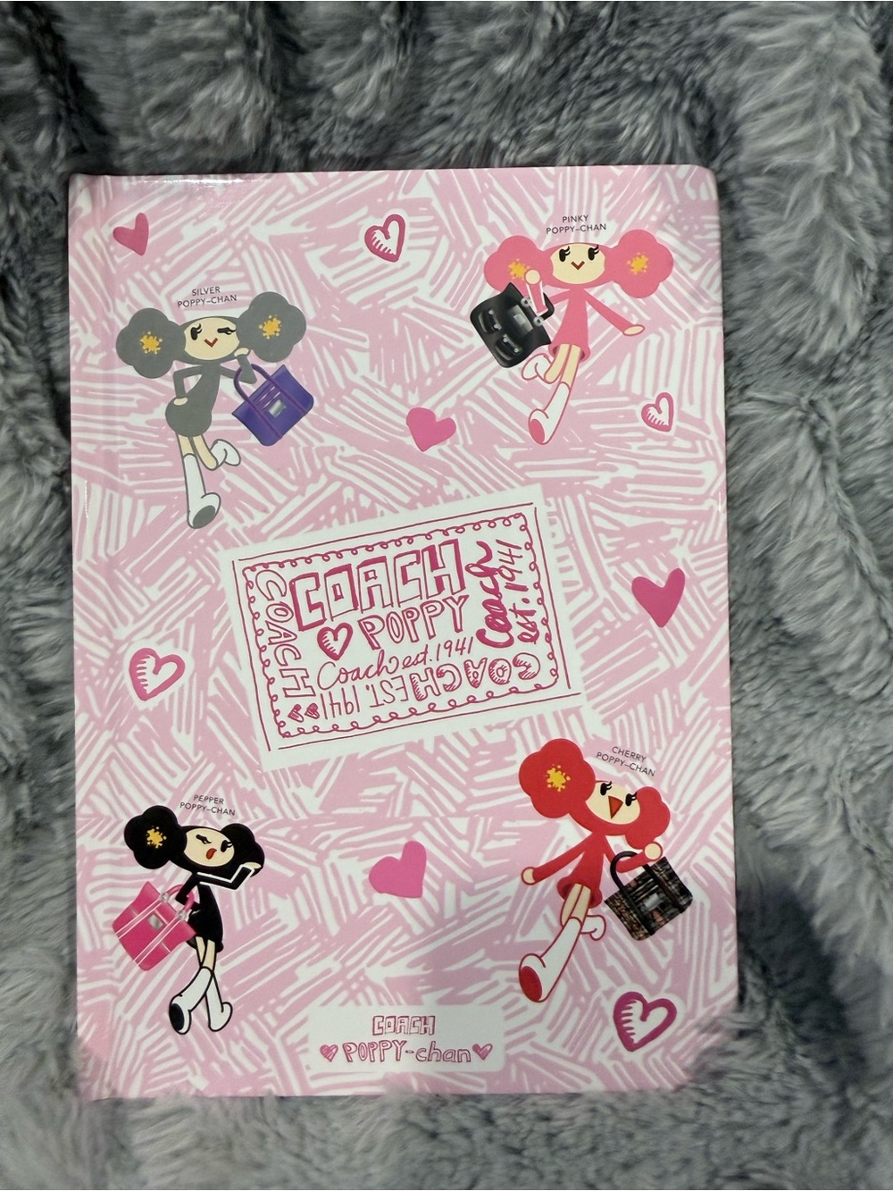 Coach Poppy-chan Pink & Red notebook